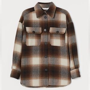 H&M Herringbone Weave Shacket